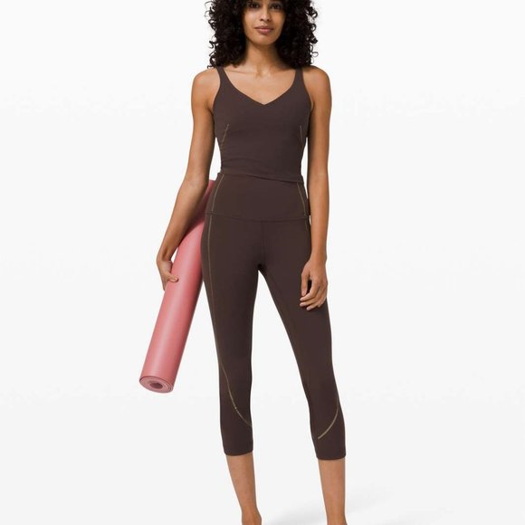 Align High-Rise Crop 21" *Gold - Picture 1 of 5